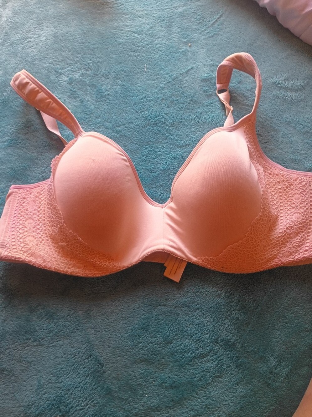 Jessica Simpson Pink Lace Underwire T-Shirt Bra - Women Intimates